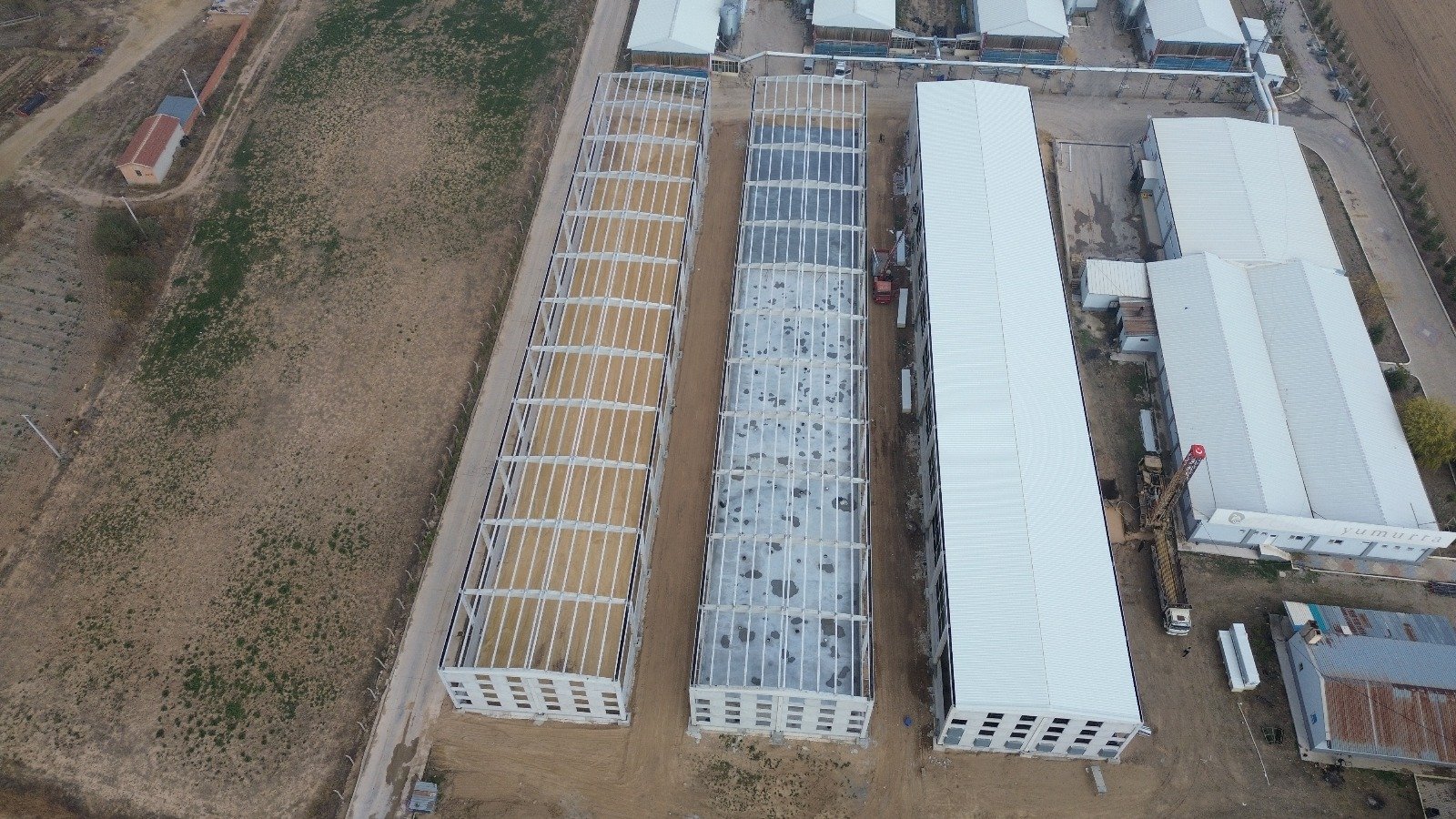 Erbey Yapı Çelik - Afyon Hamidiye Modern Yumurta Üretim Tesisi Projesi